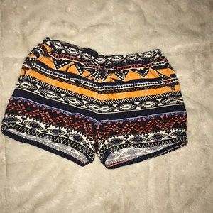Aztec pattern shorts
